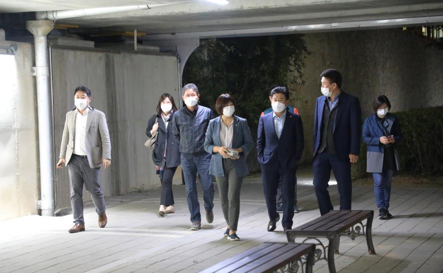 10. 15. 우시장천 경관조명 현장방문
