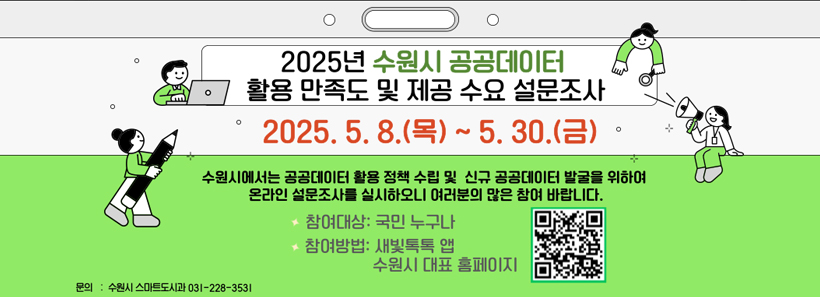 1, 2025년 수원시 공공데이터 제공 수요 설문조사