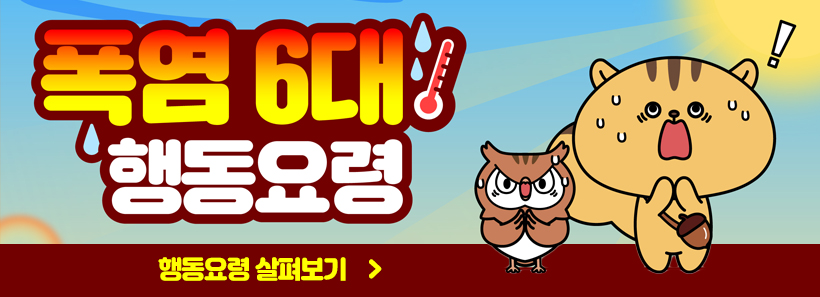 폭염 6대 행동요령 행동요령 살펴보기